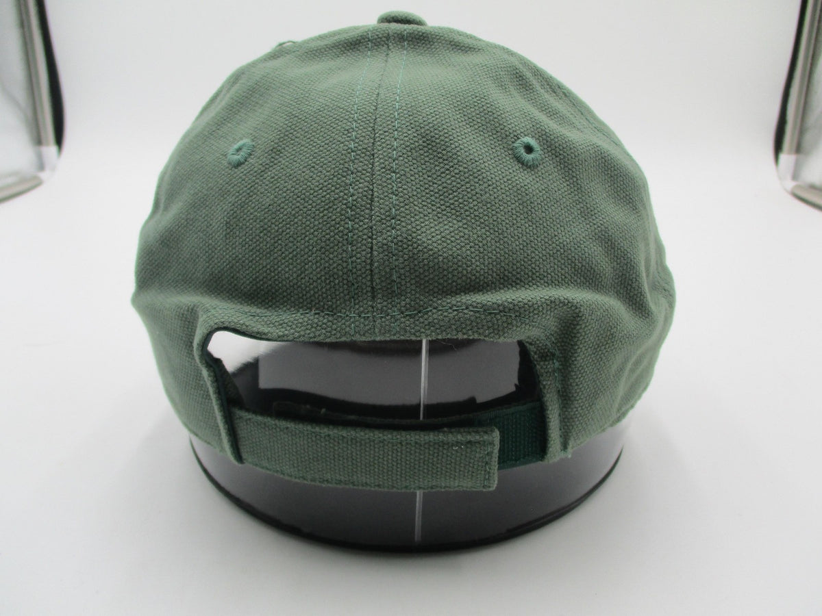 Great Republic Hat Cap Strap Back Mens One Size Green Canvas Solid Baseball5