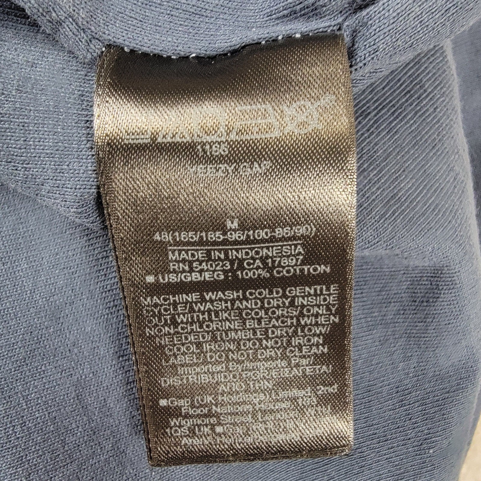 Yeezy Gap Perfect Tee Dark Blue Men’s Size Medium New