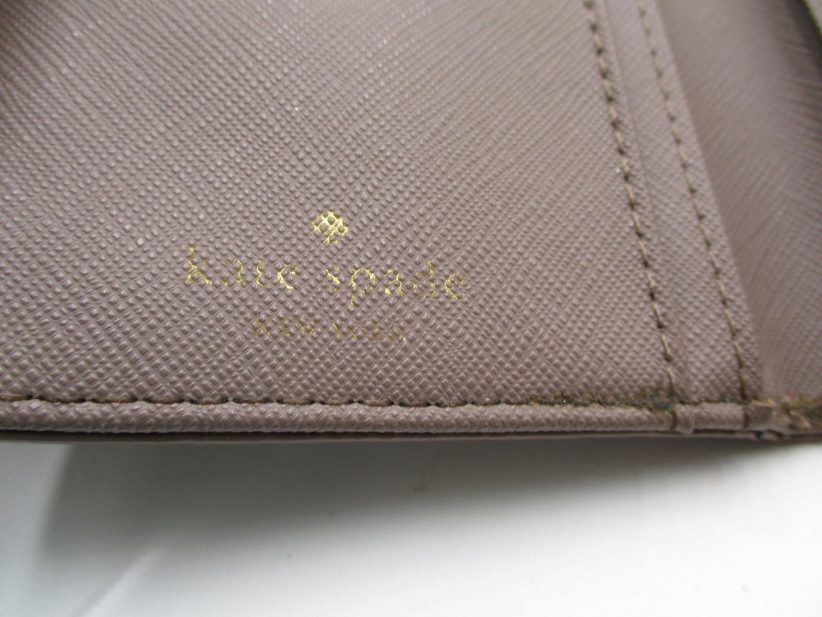 Kate Spade Wallet Women's One Size Brown Leather Wristlet Folding ID Case13