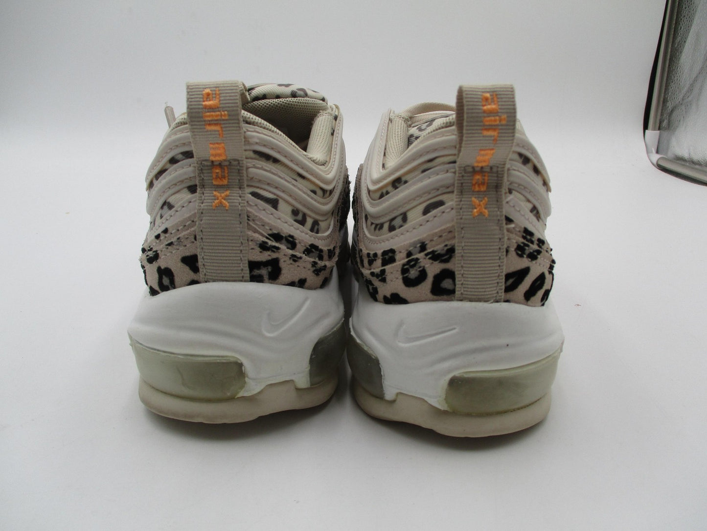 Nike Air Max 97 Shoes Womens Size 6.5 Beige Leopard Print Sneakers CW5595-0016