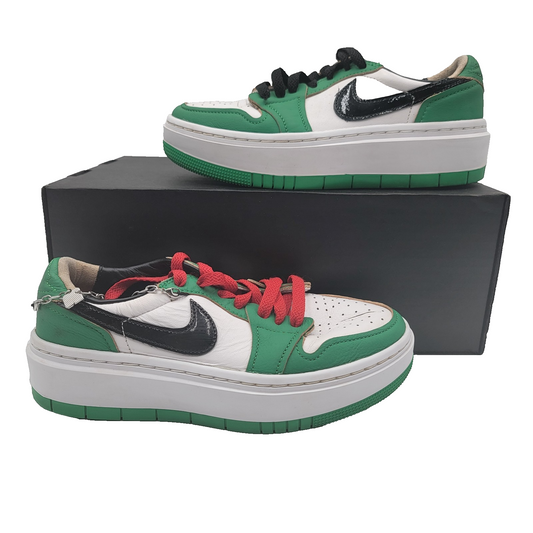 Nike W Air Jordan 1 Elevate Low SE DQ8394301 W Size 6, Green/Black/White