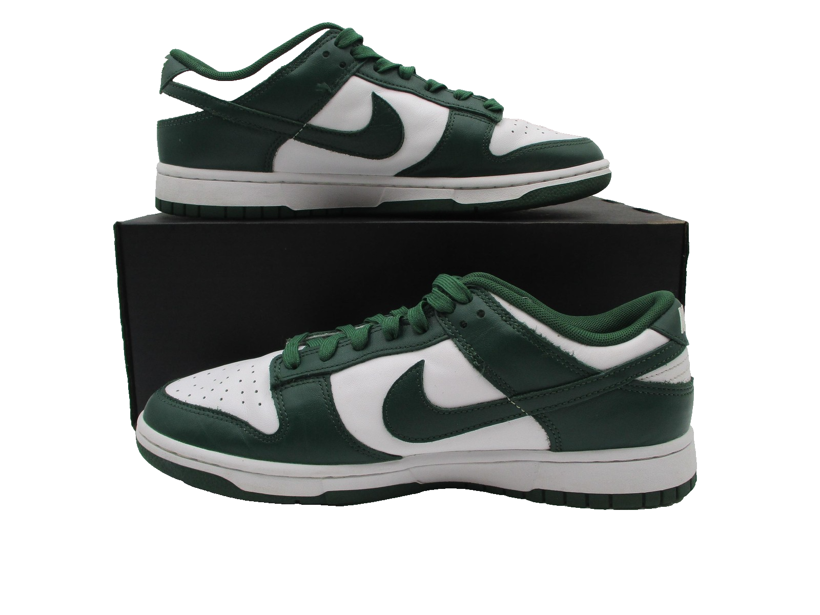 Nike Dunk Low 'Michigan State' Size 9 White Team Green Basketball DD1391101 1E92
