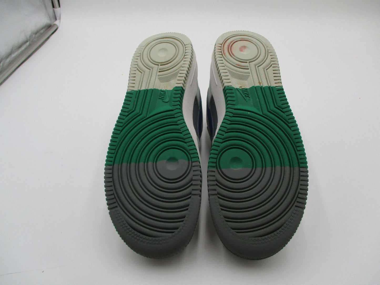 Nike Air Force 1 Low Shoes Youth Size 6Y Gray Green Blue Sneakers FB9035-00110
