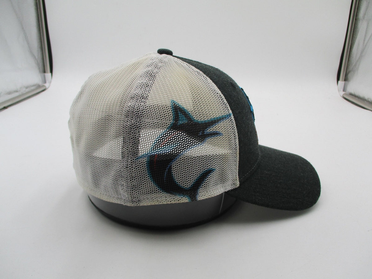 Miami Marlins Hat Cap Fitted Mens Large Gray MLB Baseball 39THIRTY New Era7