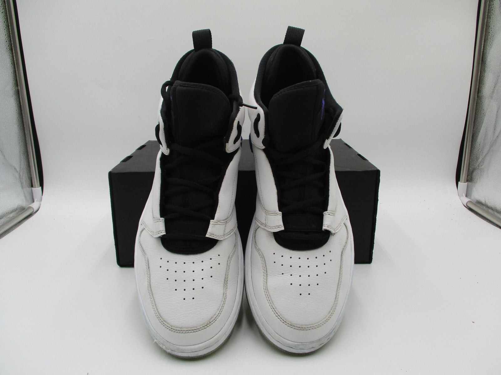 Air Jordan Fadeaway 'White Concord' Sz 11.5 Mid Basketball Shoes AO1329100 1H46