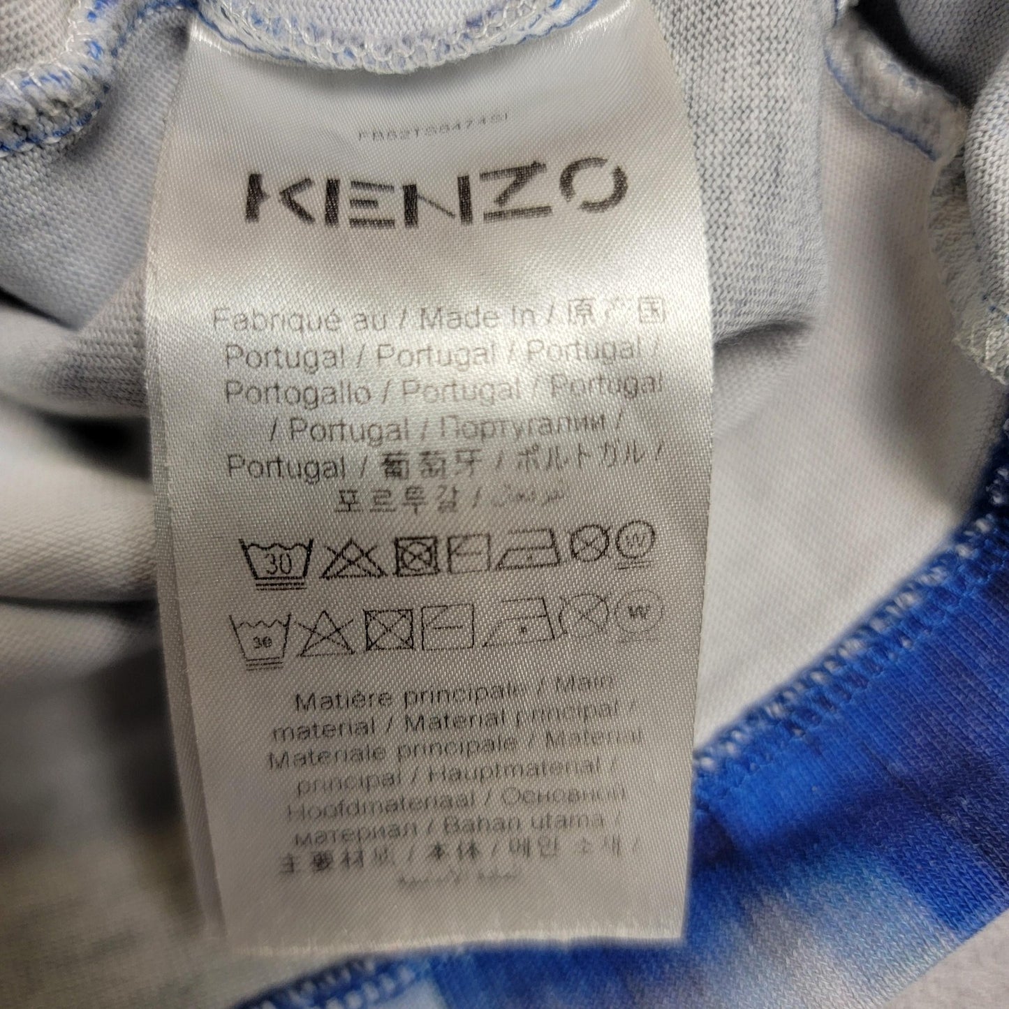 Kenzo Shirt Mens Medium Blurry Rose Floral Graphic Tiger Portugal 9773