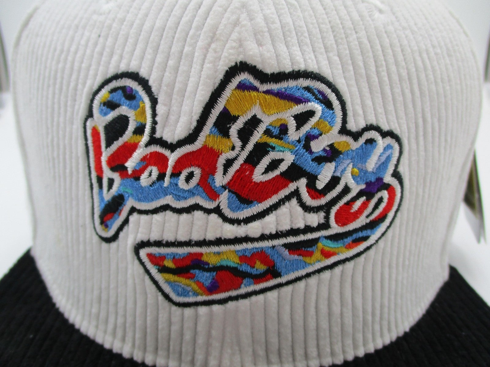 Notorious BIG Bad Boy Records Headgear Classics Hat Snap Back Men White Corduroy4