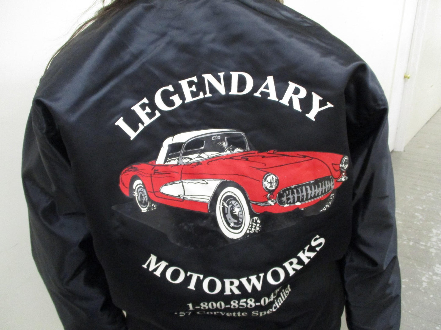 Game Sportswear Jacket Womens Medium Black Nylon Legendary Motorworks Corvette4