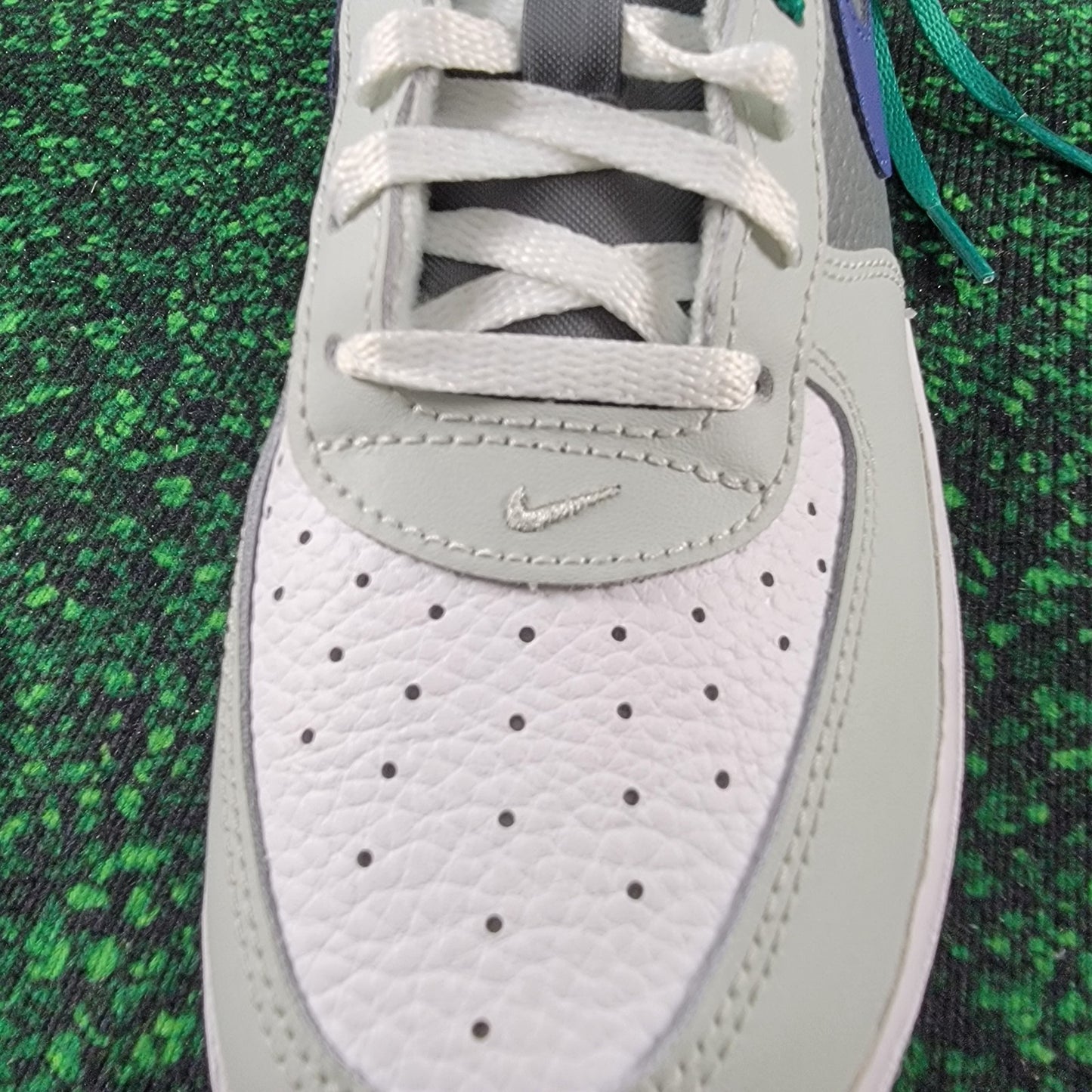 Nike Air Force 1 LV8 PS Light Silver Deep Royal Blue Youth Shoes Size 3Y New3