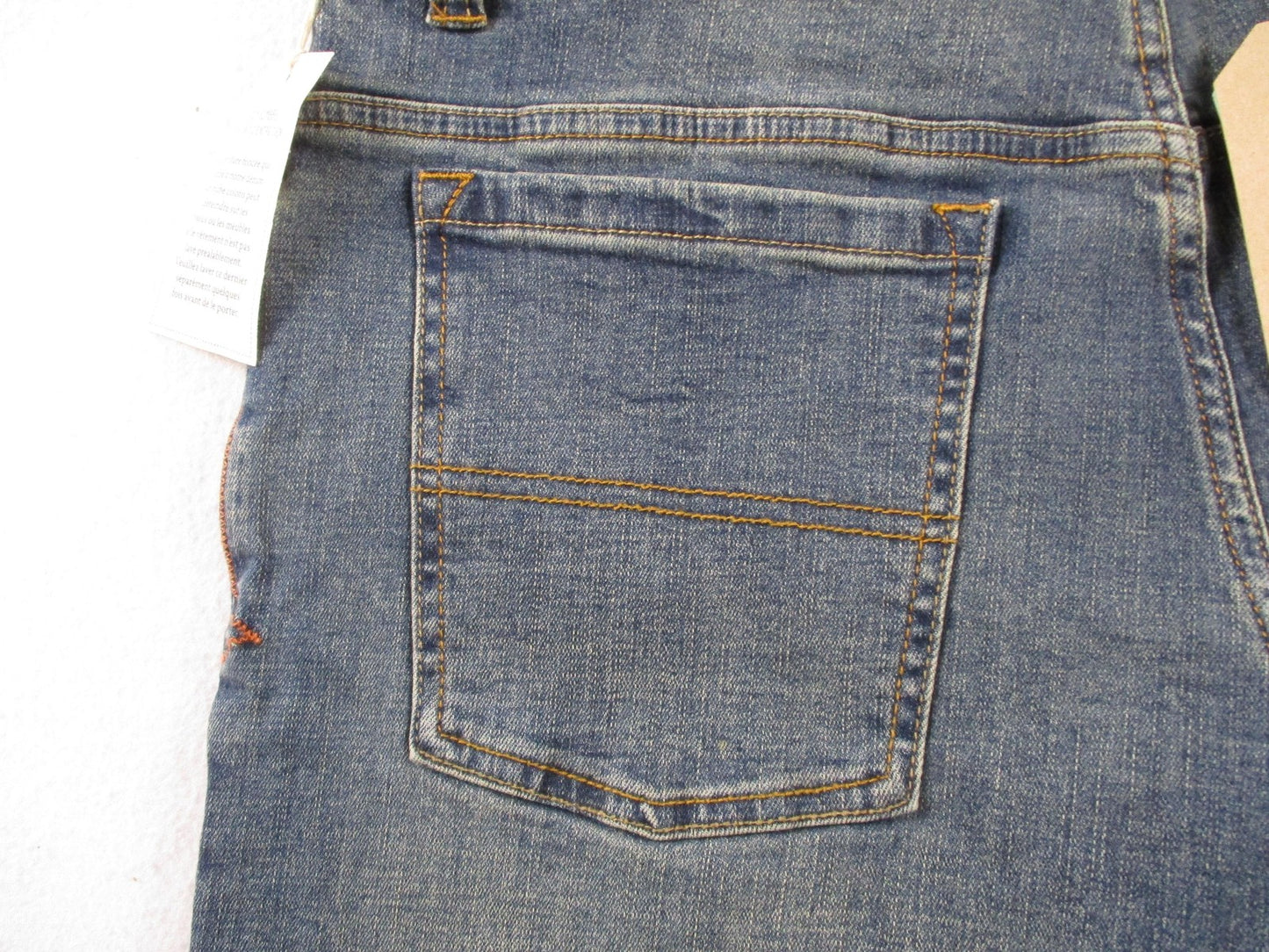 PrAna Axiom Jeans Mens 34x30 Blue Antique Stone Wash Straight Leg Stretch Denim13