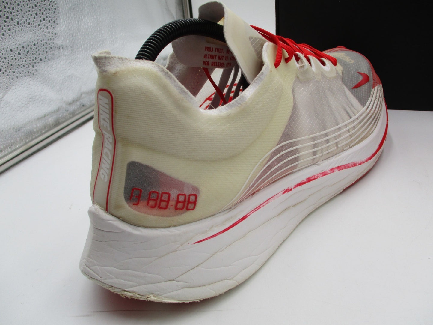 Nike NikeLab Zoom Fly SP 'Tokyo' Translucent / Red Sz 13 Men's AJ9282-100 (1B4)6