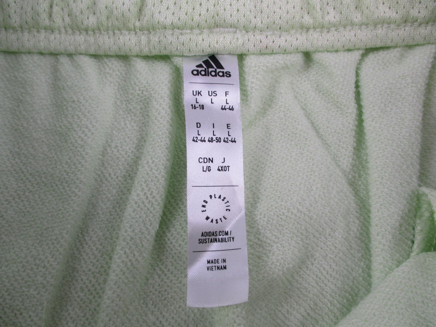 Adidas Hoop York City Basketball Shorts Womens L Lime Green Terry HB0690
