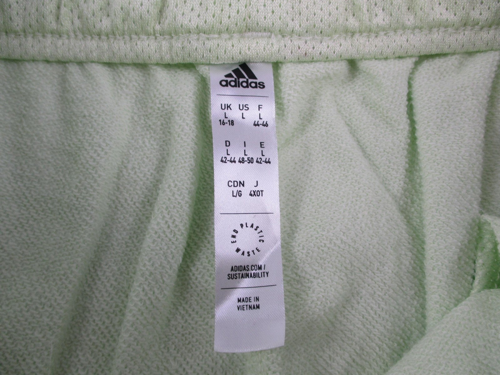 Adidas Hoop York City Basketball Shorts Womens L Lime Green Terry HB0690