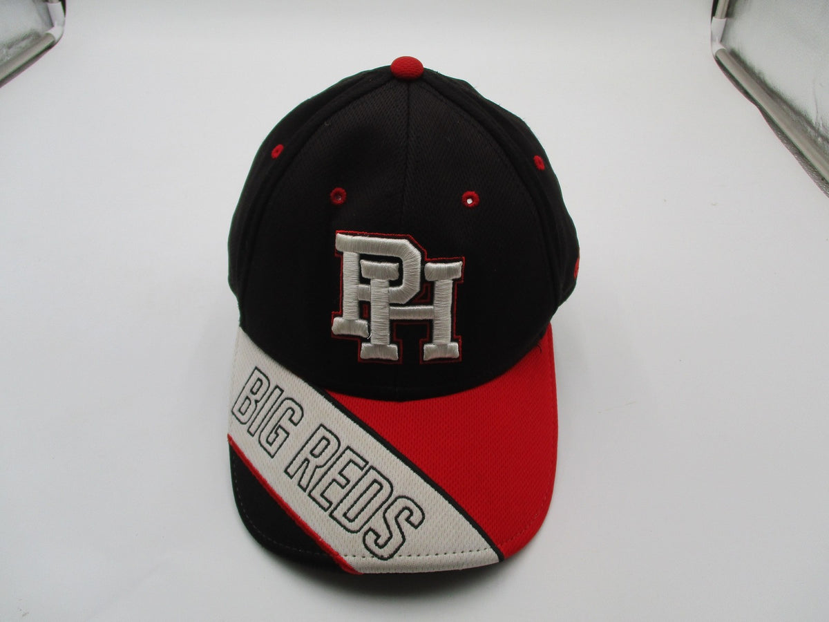 Big Reds PH Hat Cap Strap Back One Size Black Red Mesh Logo OC Sports Mens1