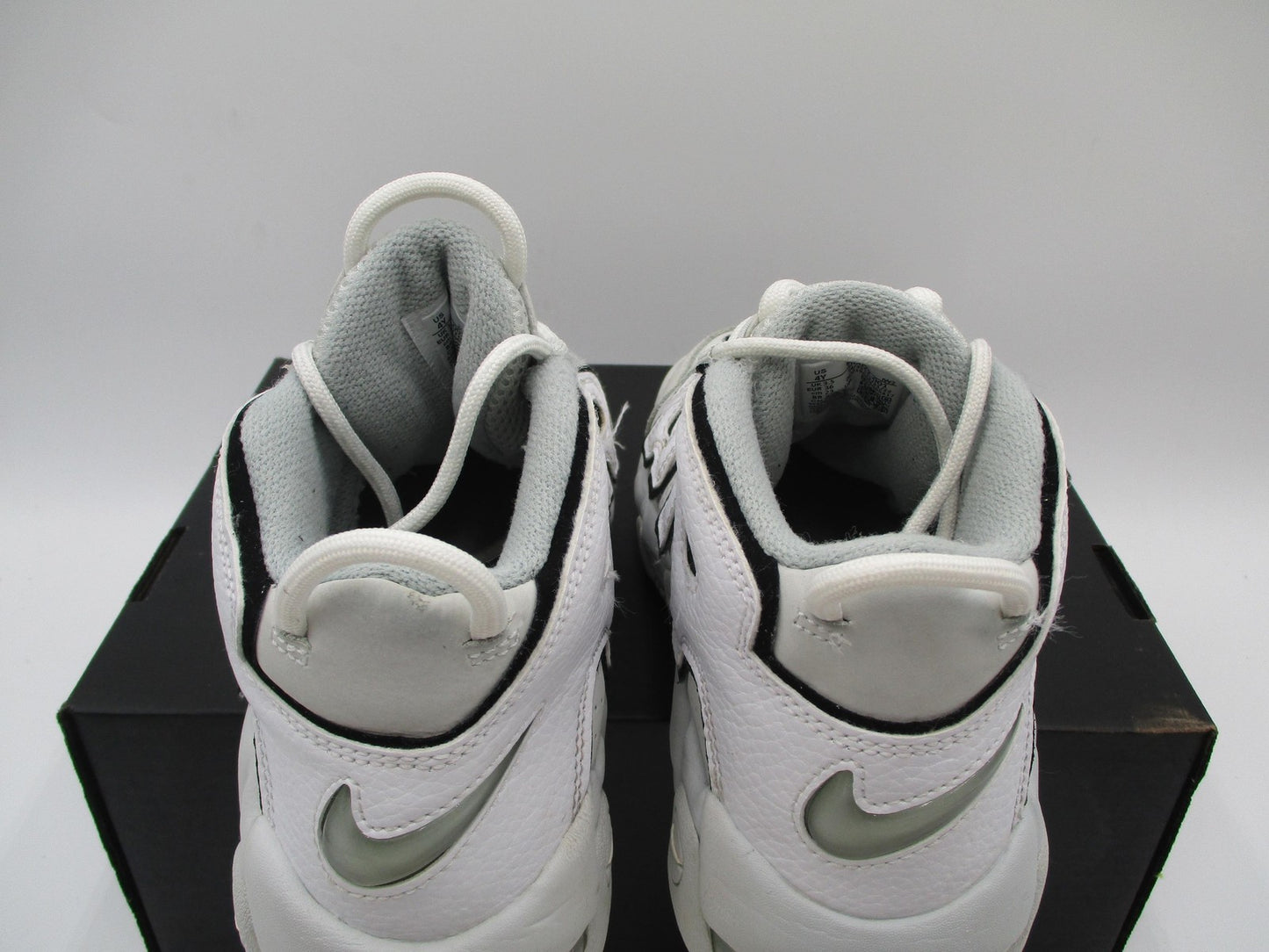 Nike Air More Uptempo Shoes Youth Size 4Y GS Photon Dust Black FD0022-001 (1E4)7