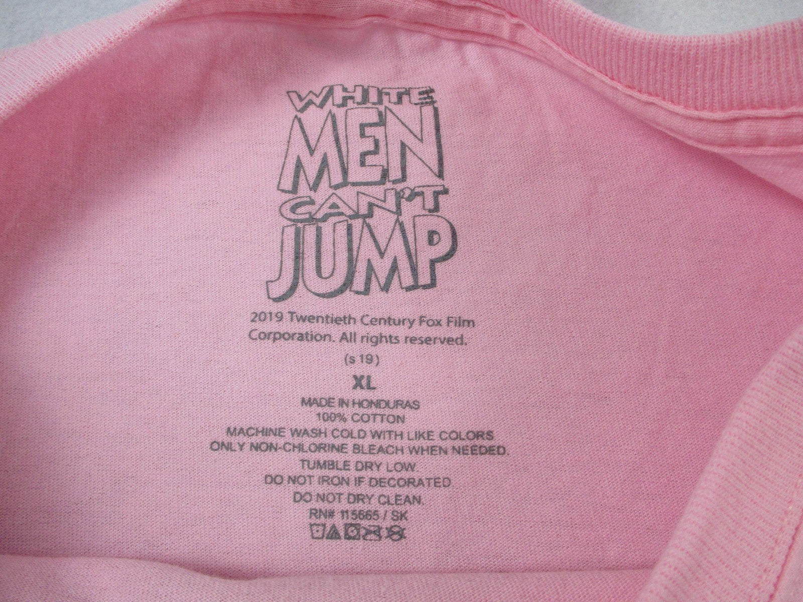 White Men Can't Jump Shirt Mens XL Pink Long Sleeve Movie Graphic Tee Rue21 13514
