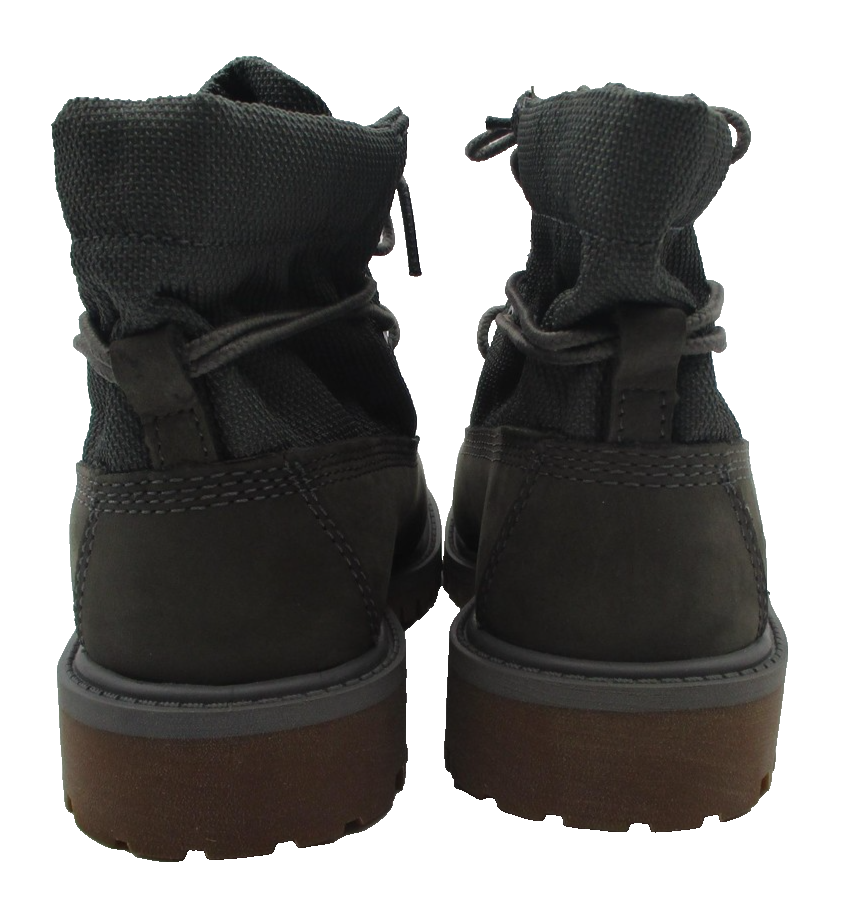 Timberland Boots Girls Size 13.5 Roll Top Grey Mono Combat Youth TB0A16C75