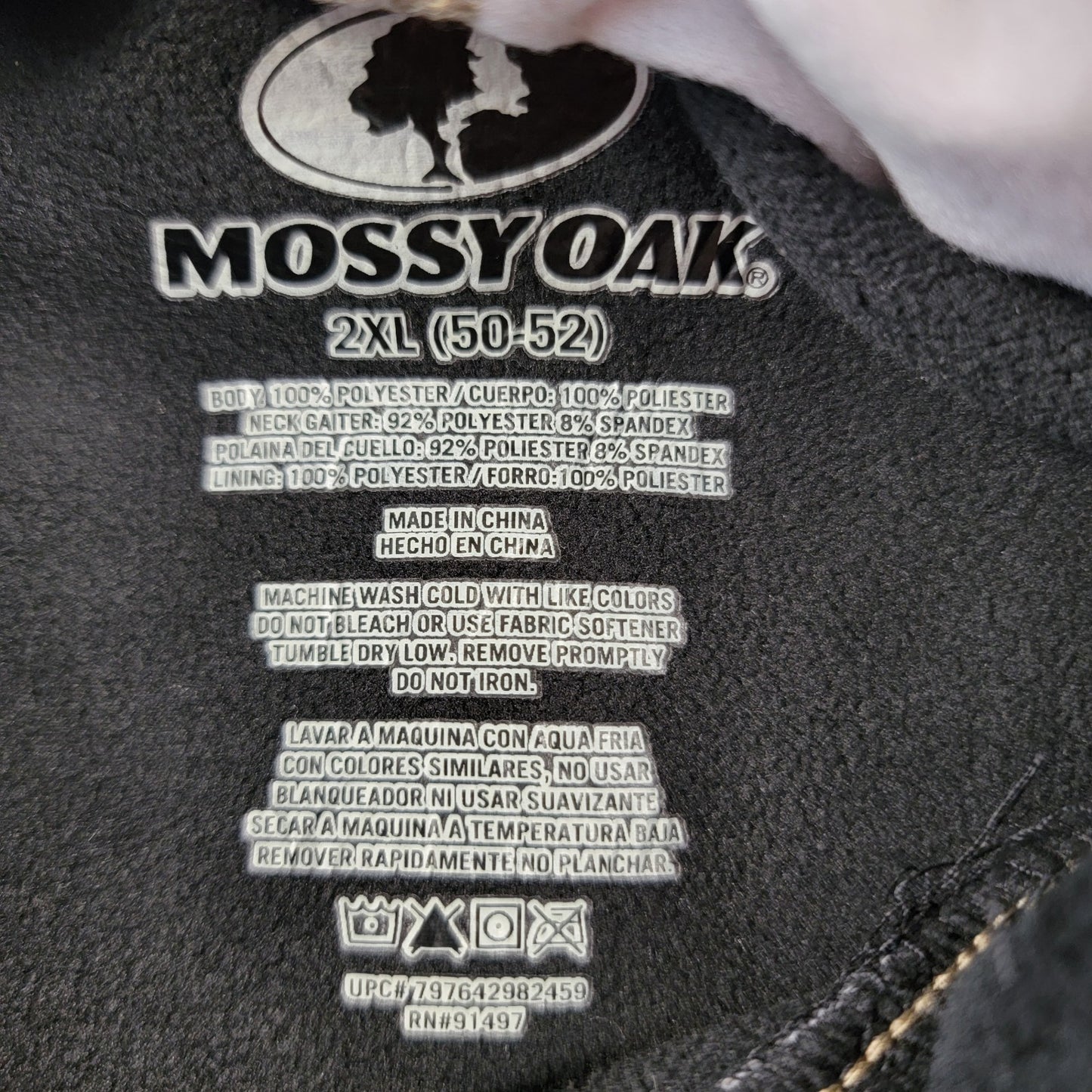 Mossy Oak Mens 2XL Camo Hunting Hoodie Fleece Pullover RealTree Outdoor Gear 8875