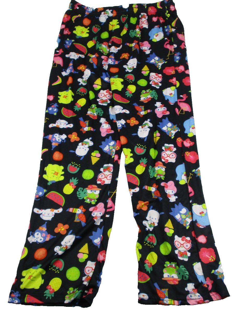 Sanrio Hello Kitty & Friends Sleep Pants Womens XL Multicolor Pajama Lounge 12541