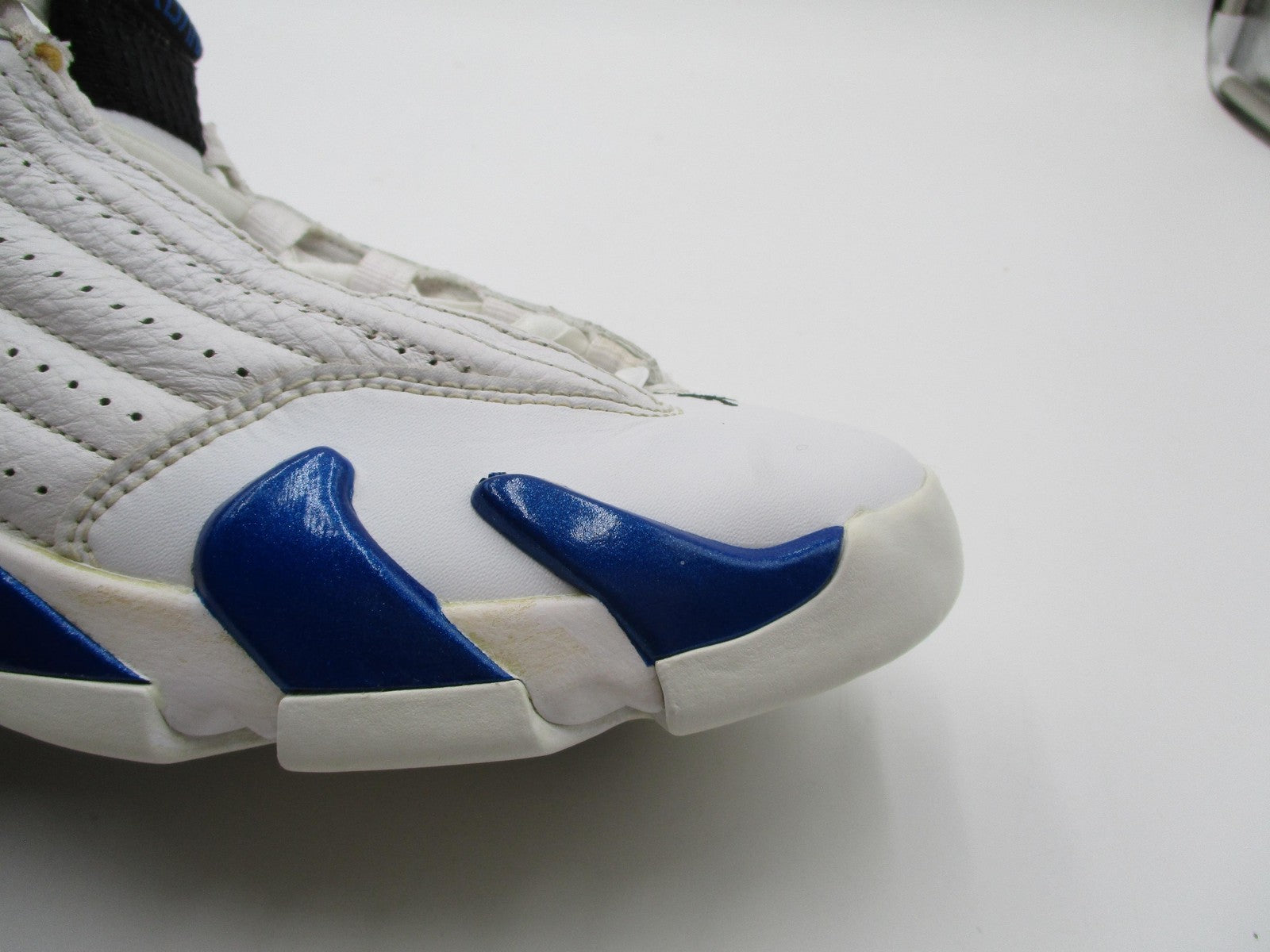 Jordan Air Jordan 14 Retro Shoes Youth Size 5.5Y White Blue Sneakers 487524-10413