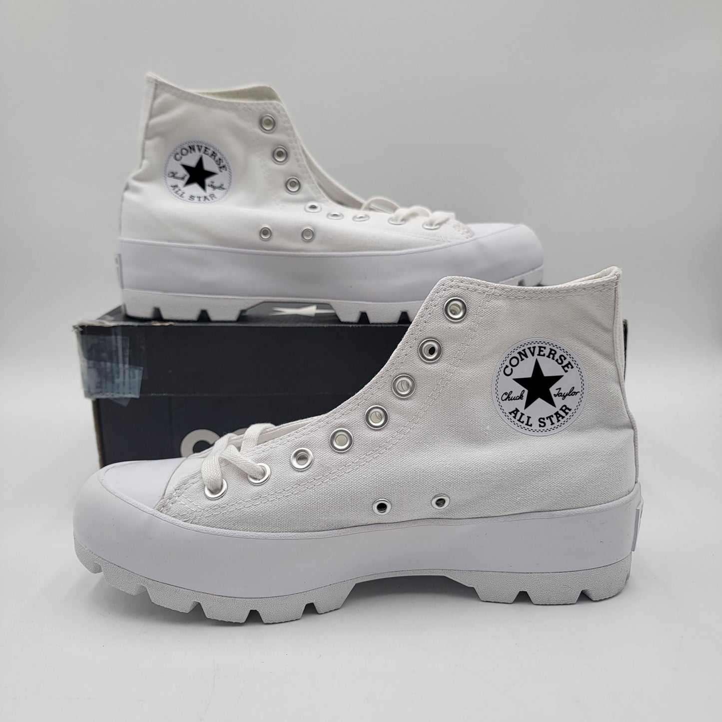 Converse CTAS Lugged Hi Women’s 9.5 White Platform Chunky Sole Sneakers w/ Box1