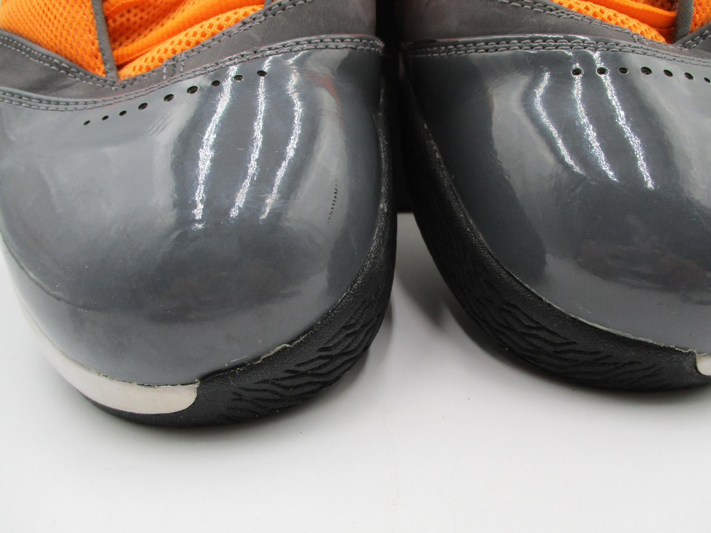 Jordan Shoes Men Sz 11.5 Orange Gray High Top Basketball Sneakers 580590801 1H59