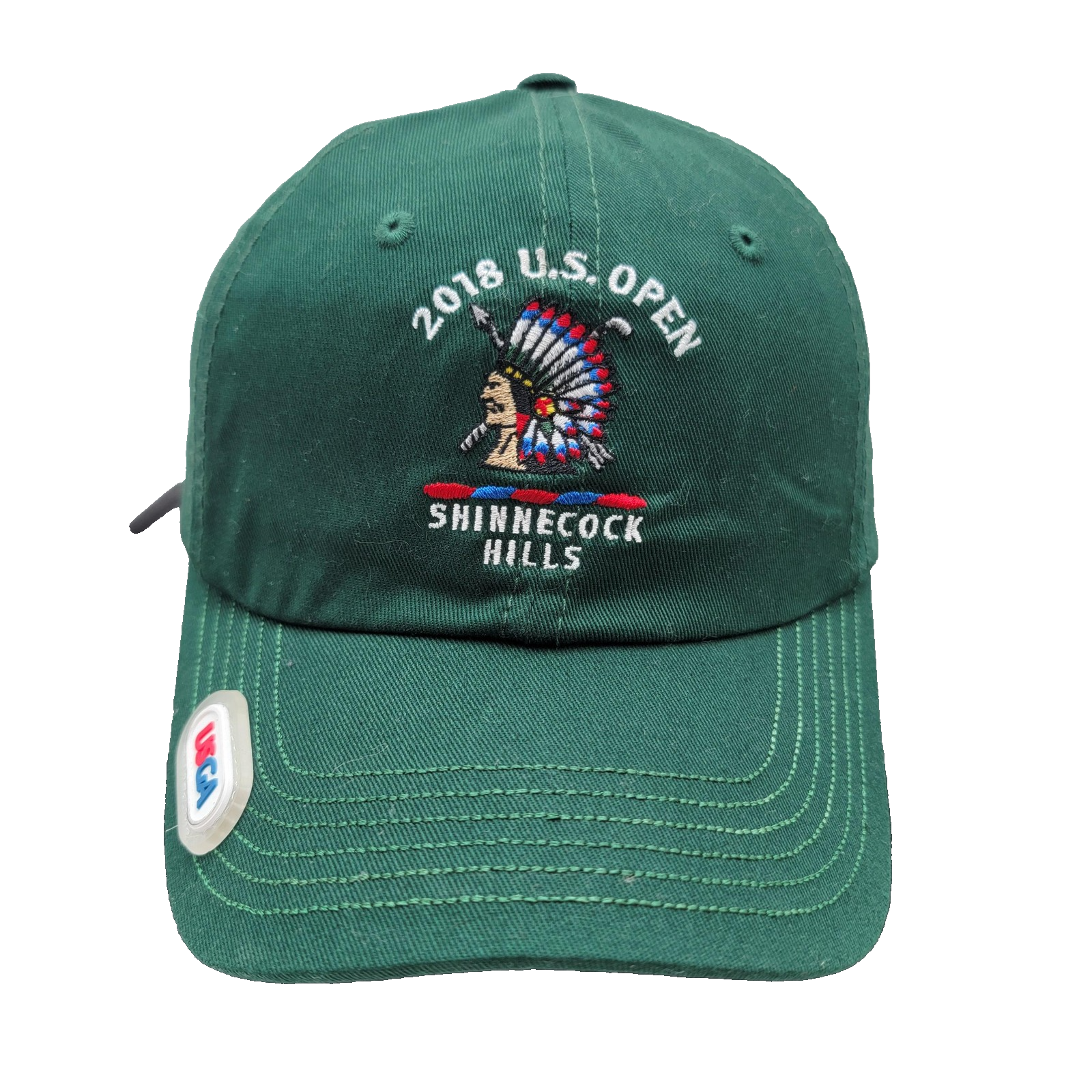 Shinnecock Hills Hat Cap Strap Back Green USGA Member 2018 U.S. Open Golf Mens0