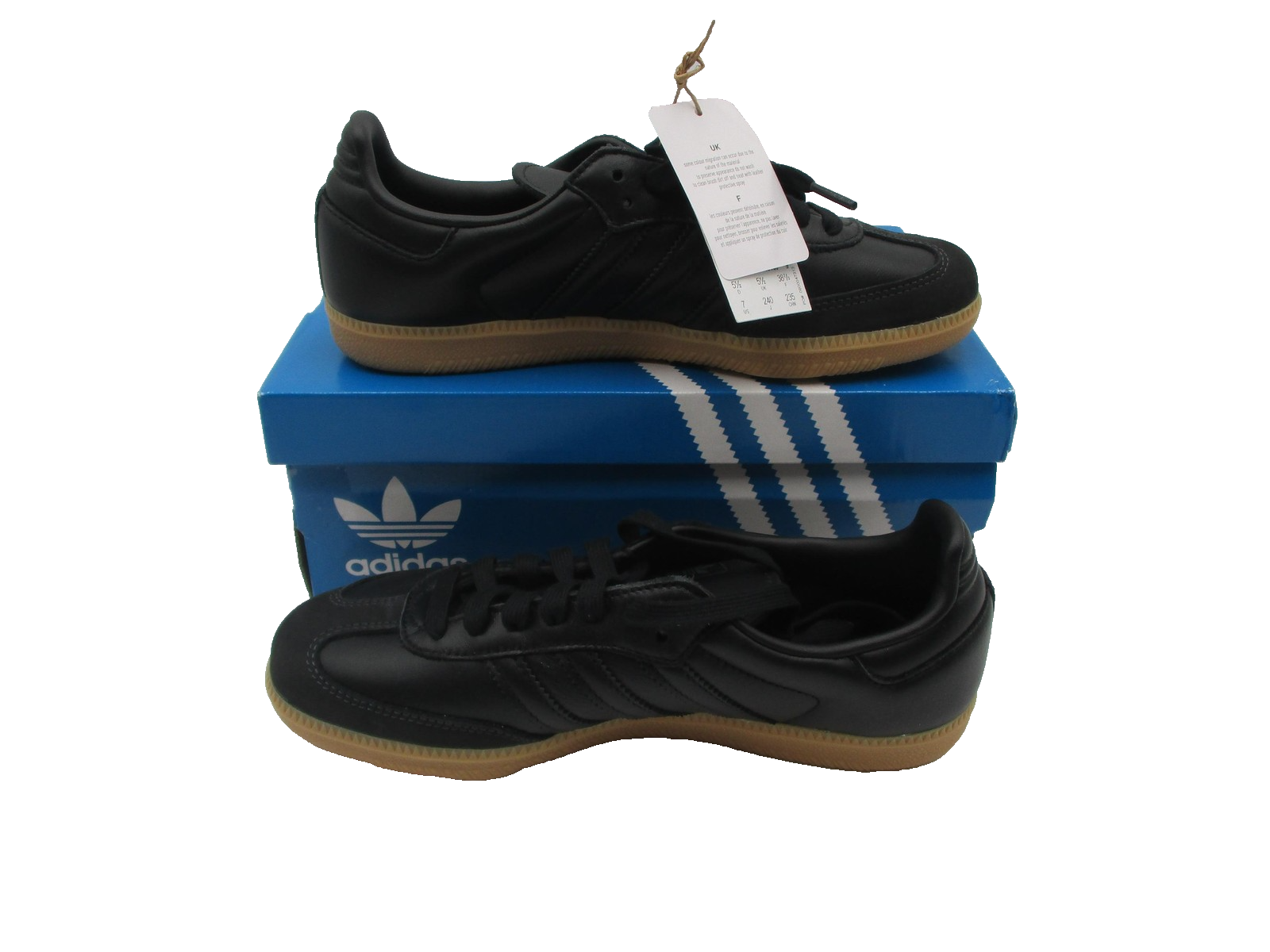 Adidas Samba OG W Shoes Womens Size 7 Black Gum Leather JS2762 Originals Classic3