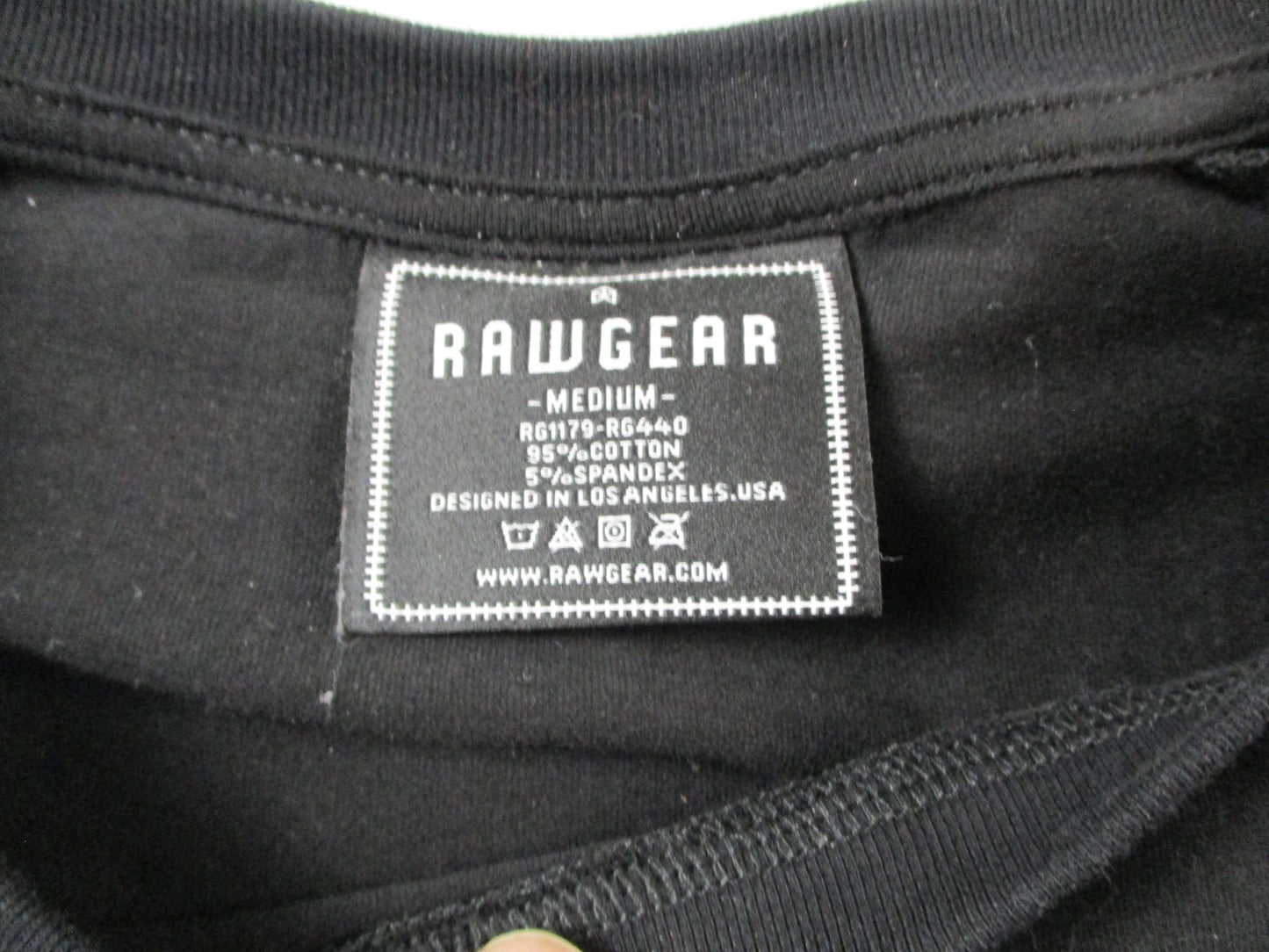 Rawgear Shirt Mens Medium Black Long Sleeve Globe Graphic Los Angeles 2021