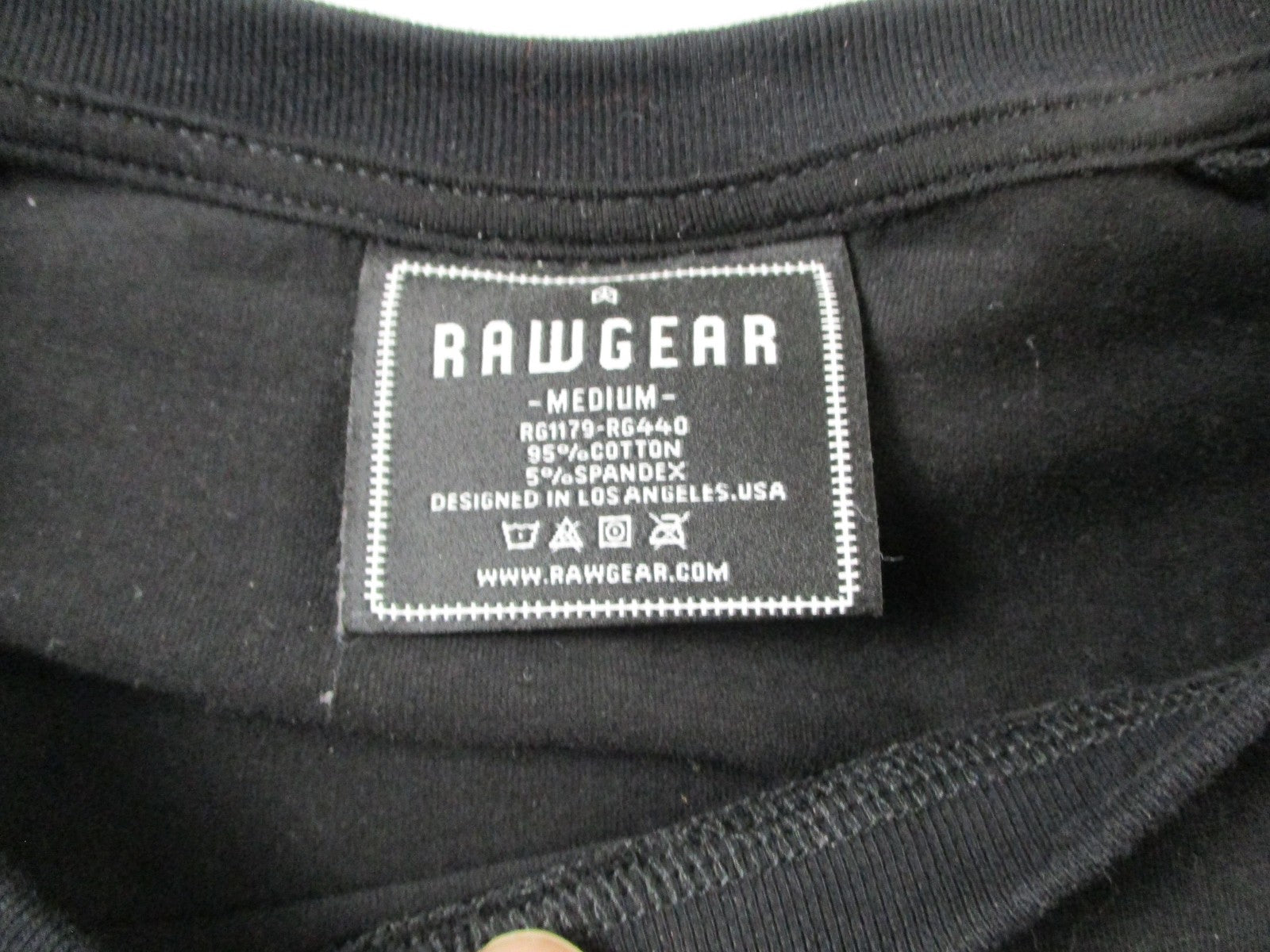 Rawgear Shirt Mens Medium Black Long Sleeve Globe Graphic Los Angeles 2021