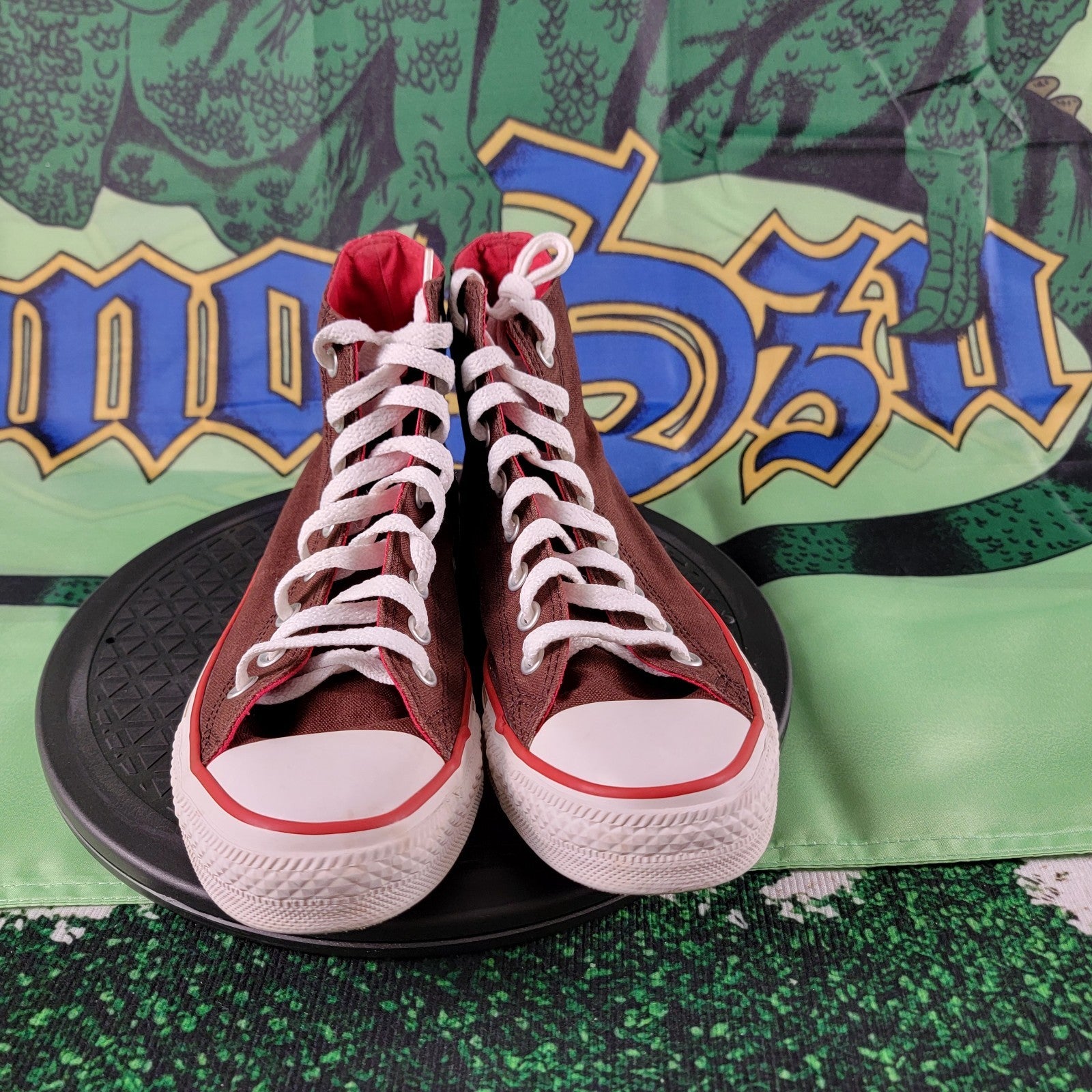Converse Chuck Taylor All Star High Top Brown Red Men’s 8 Preowned