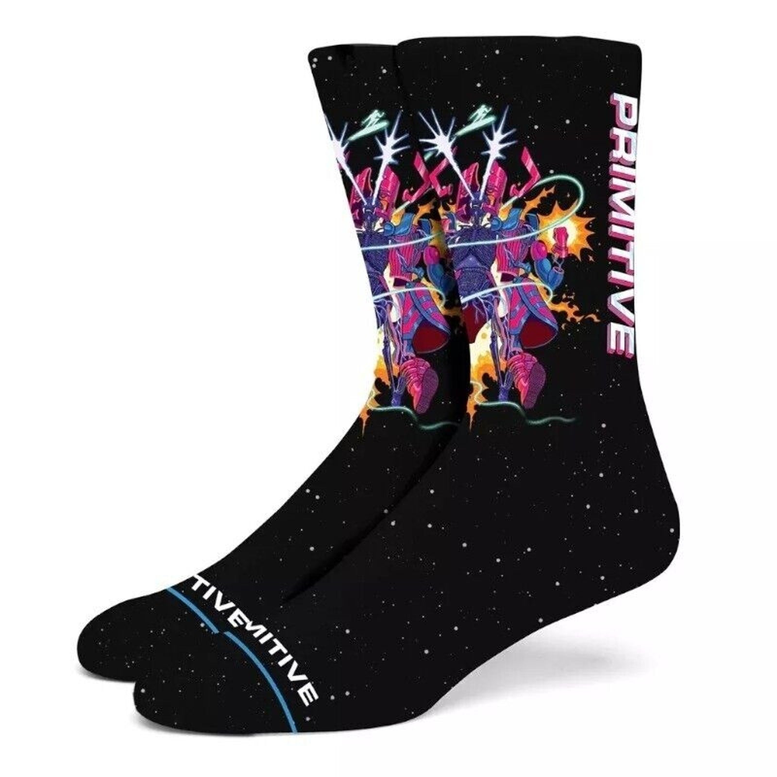 Primitive Skateboarding Men's X Nychos Marvel Galactus Black One Size Socks0