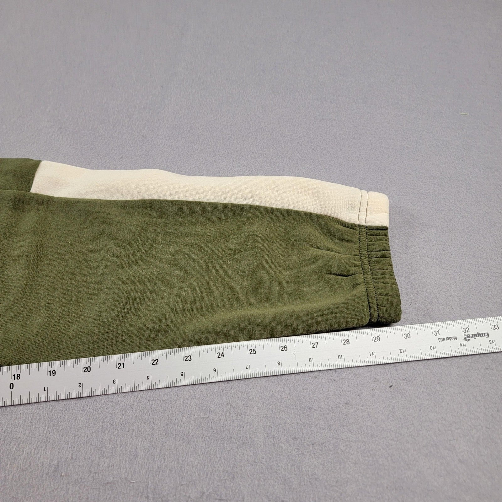 Parish Nation Pants Mens Medium Olive Green Joggers Fleece Side Stripe