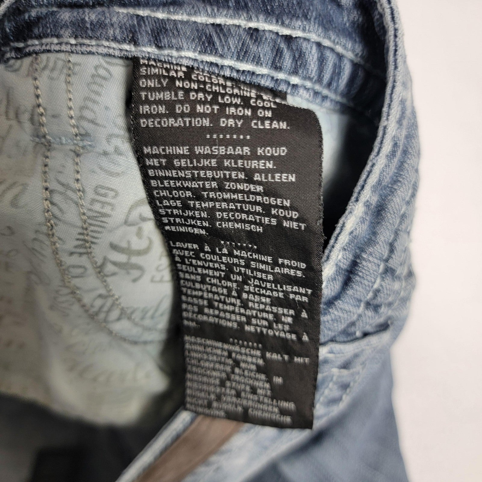 HarleyDavidson Jeans Womens 8 Blue Bootcut Distressed Denim Biker Pants