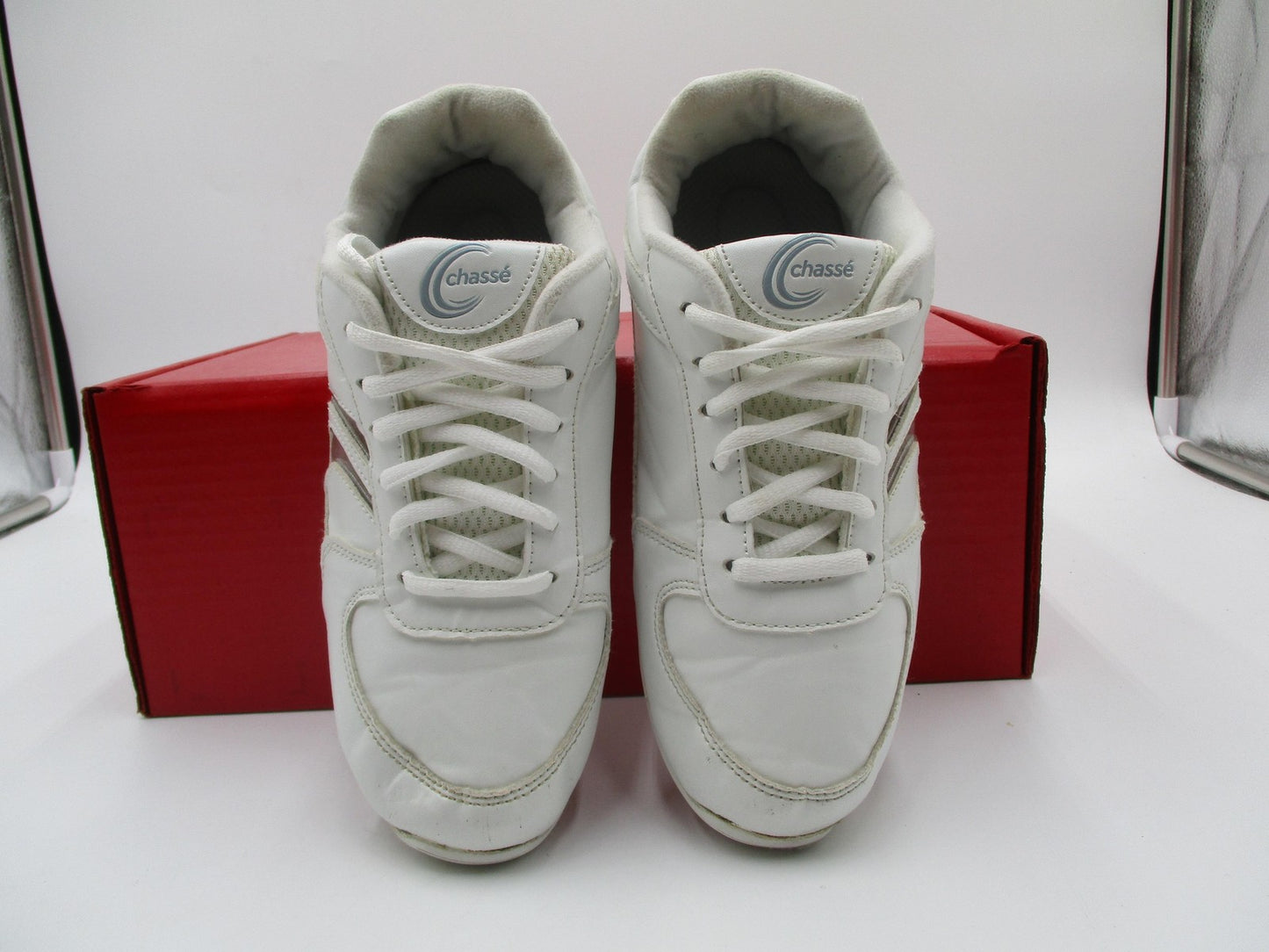 Chassé Flip IV Shoes Womens Size 5.5 White Cheerleading Sneakers 2003606 (1D9)4