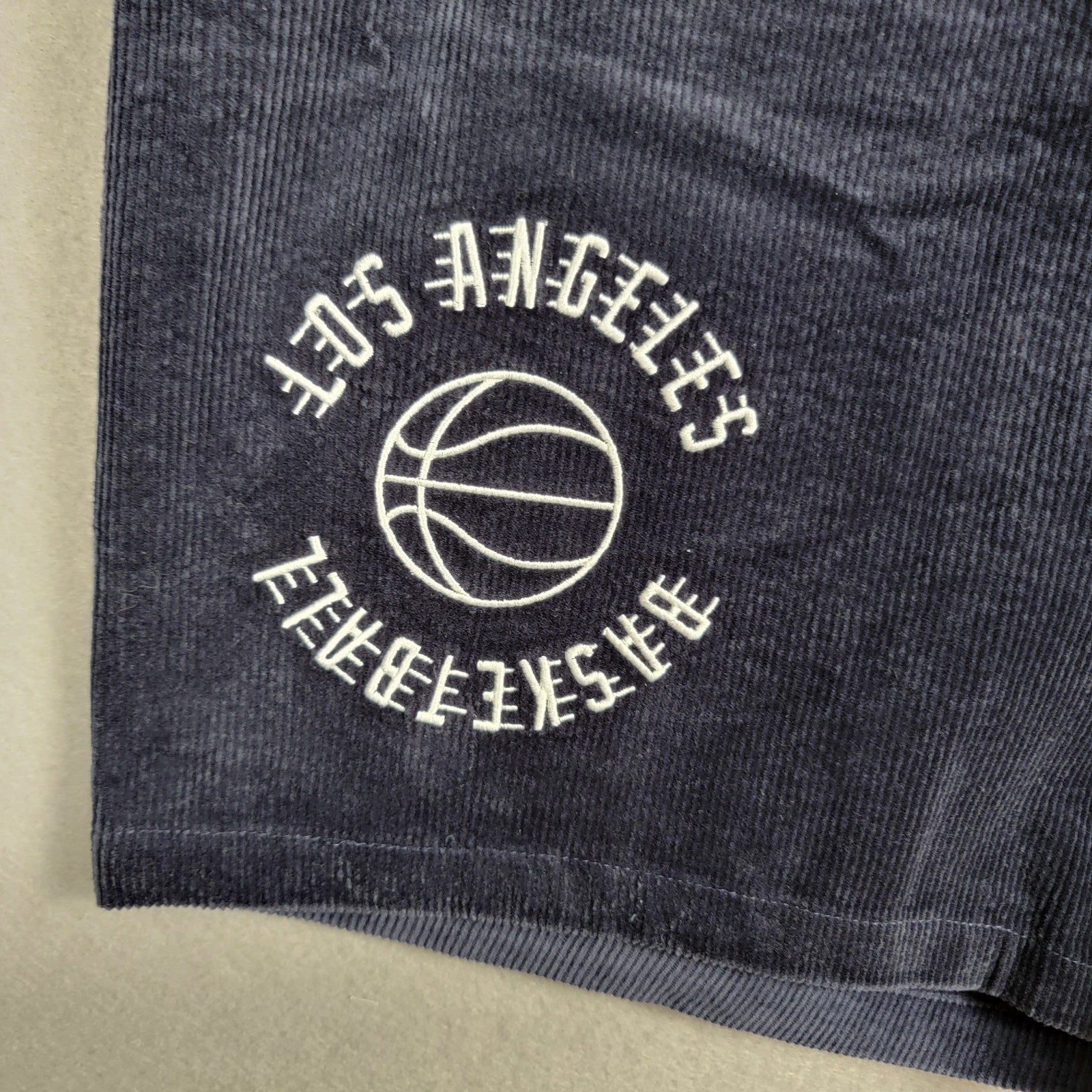 Mitchell & Ness Lakers Comet Shorts Midnight Navy Corduroy XL New