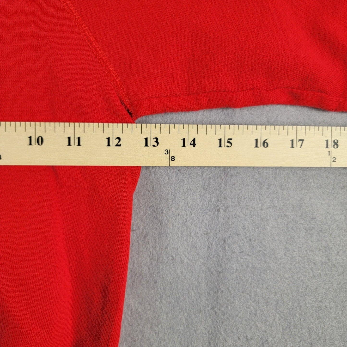 Vintage 80's Christmas Sweatshirt Kids Sz S (68) Red Long Sleeves