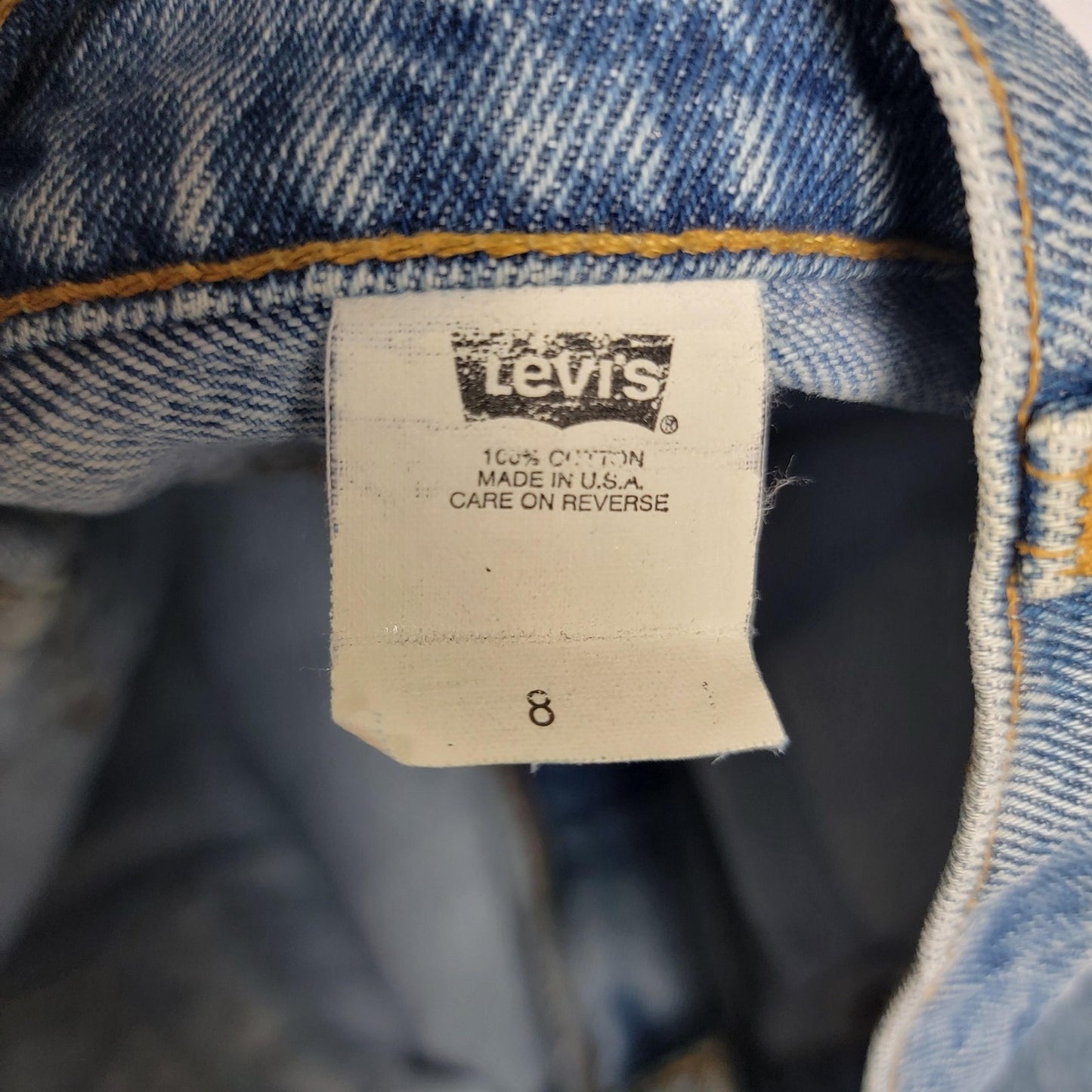 Vintage Levis 525 Jeans Womens 8 Blue High Rise Tapered Made USA Denim 90s