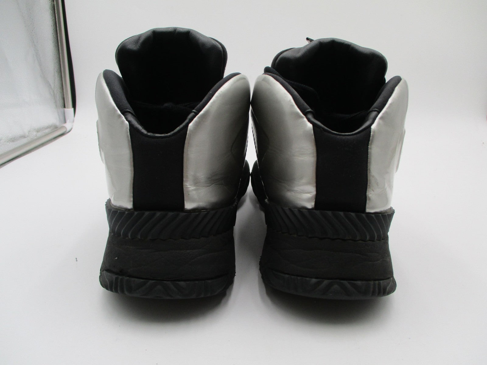 Adidas Alexander Wang Puff Trainer Shoes Mens Size 10.5 Silver Black Sneaker 1J85