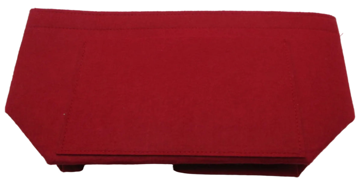 Felt Purse Organizer Insert Red Tote Handbag Bag Organizer Zipper Pockets0