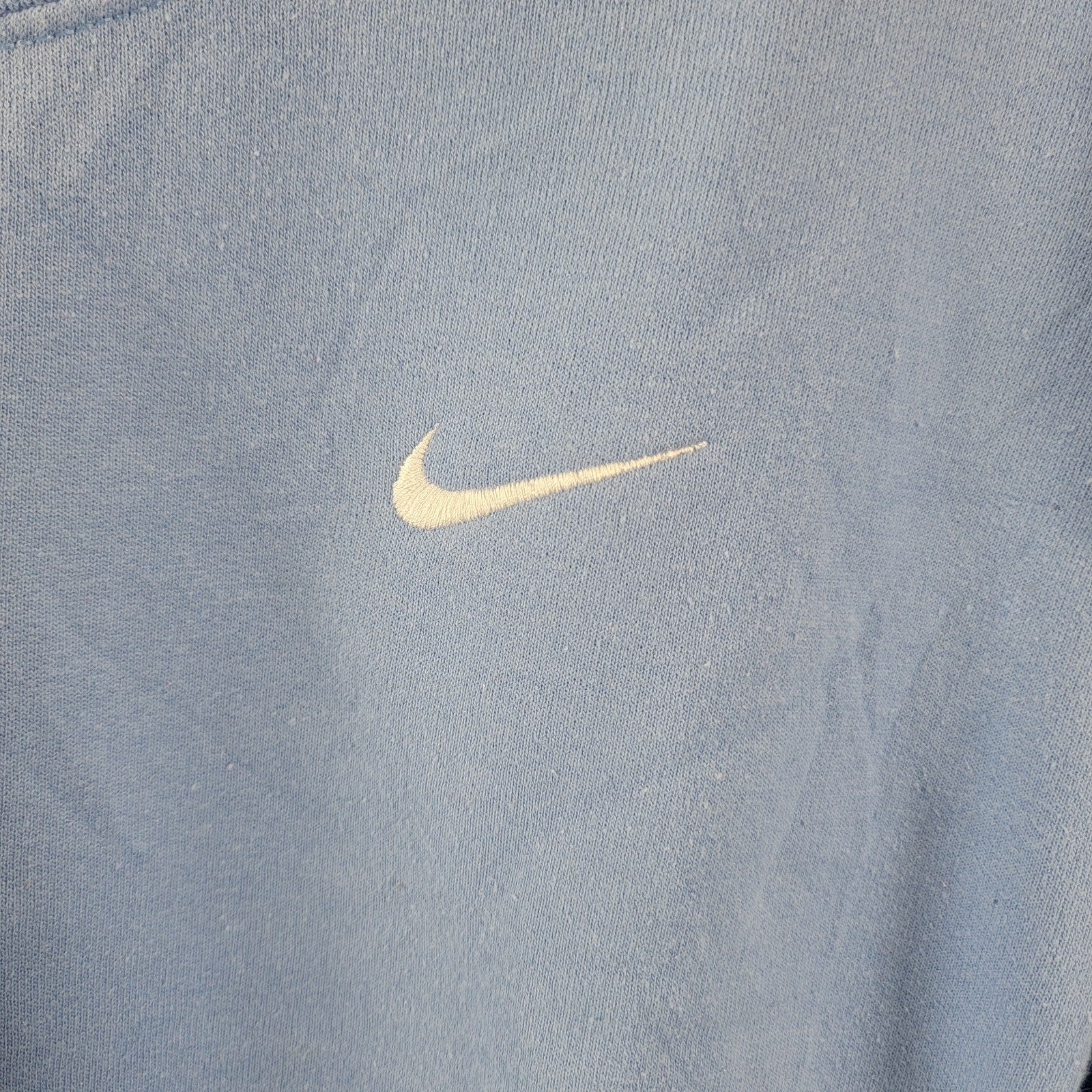 Nike Crewneck Sweatshirt Ice Blue Embroidered Swoosh Preowned Size M