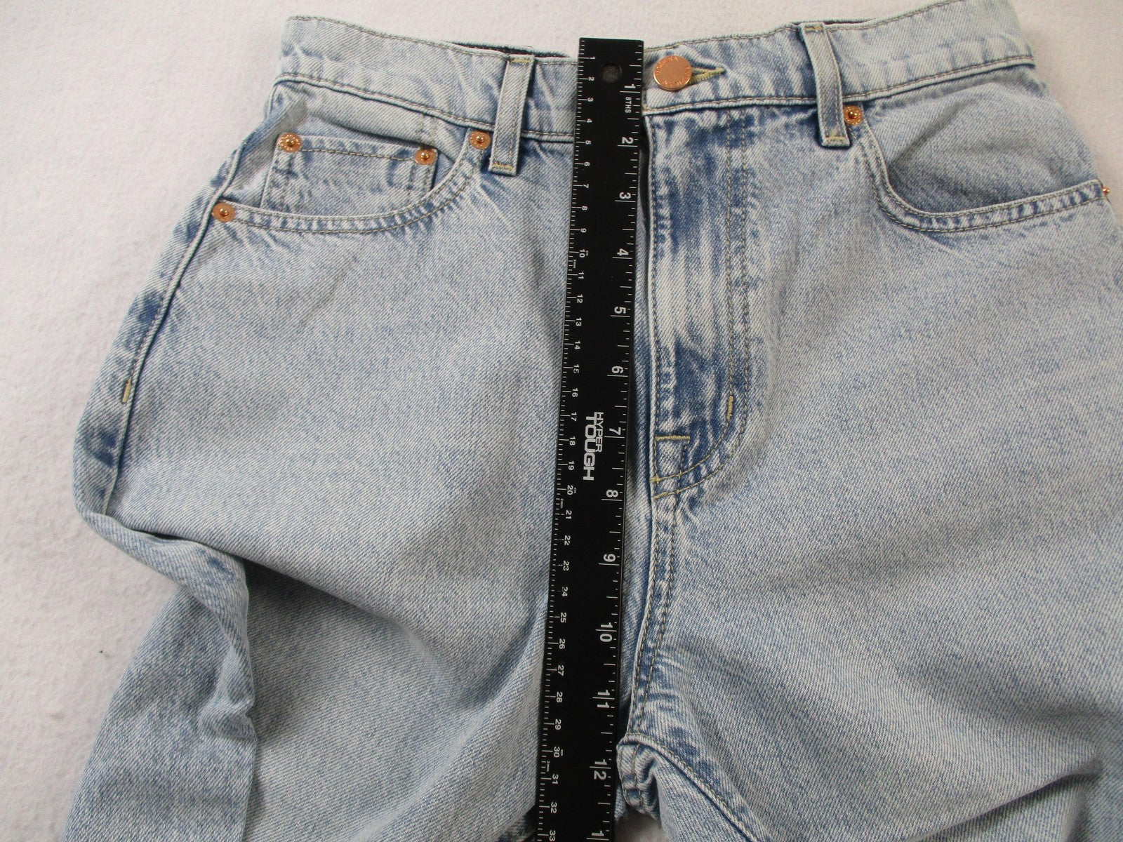 Modern American Rexford Jeans Womens 26 Alaska Blue High Rise Straight USA 146813