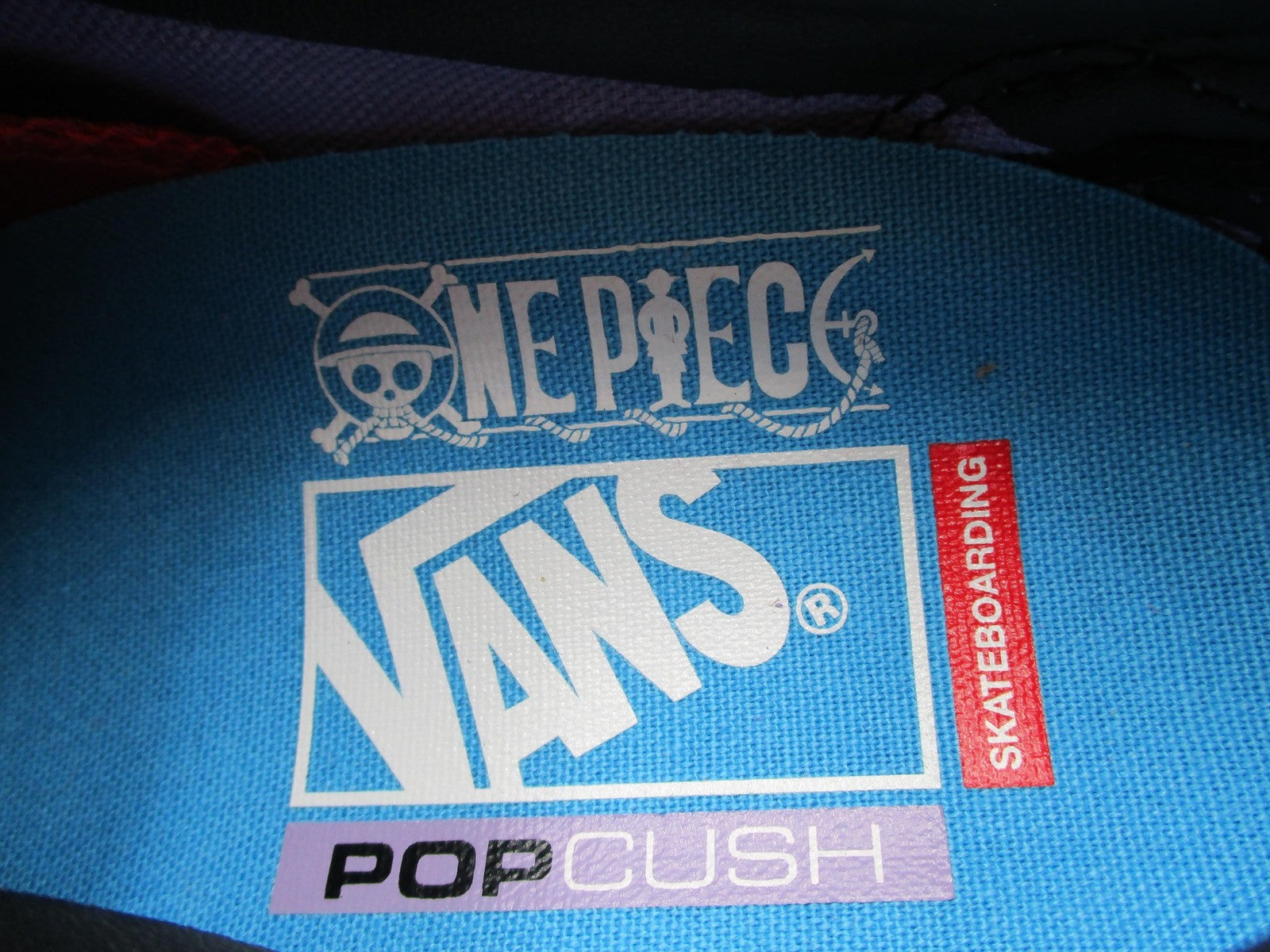 Vans One Piece Nico Robin Shoes Mens Sz 4.5 Purple Black Skateboarding Anime 1J18