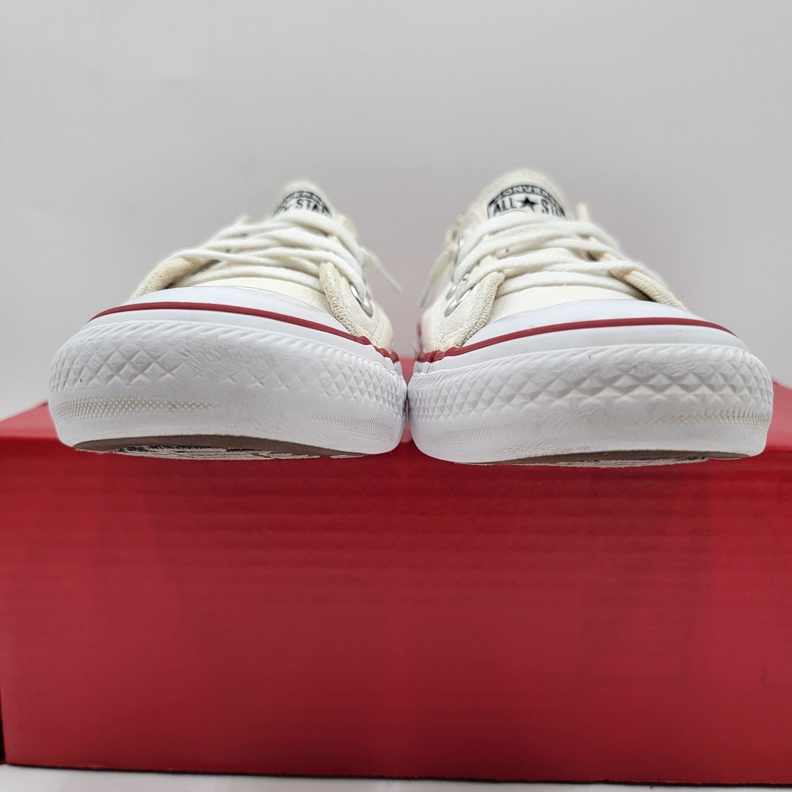 Wmns Converse Sz 9 Chuck Taylor All Star Shoreline Sneakers White 537084F