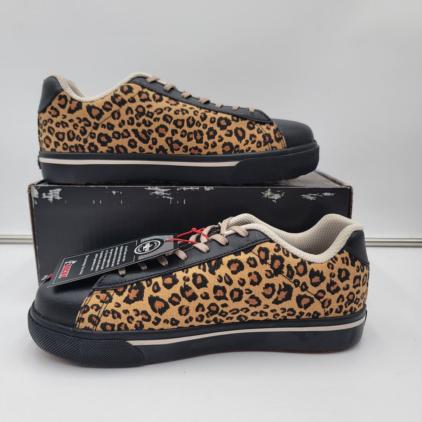 Rocky SR Casuals Women's Leopard Composite Toe Work Shoes