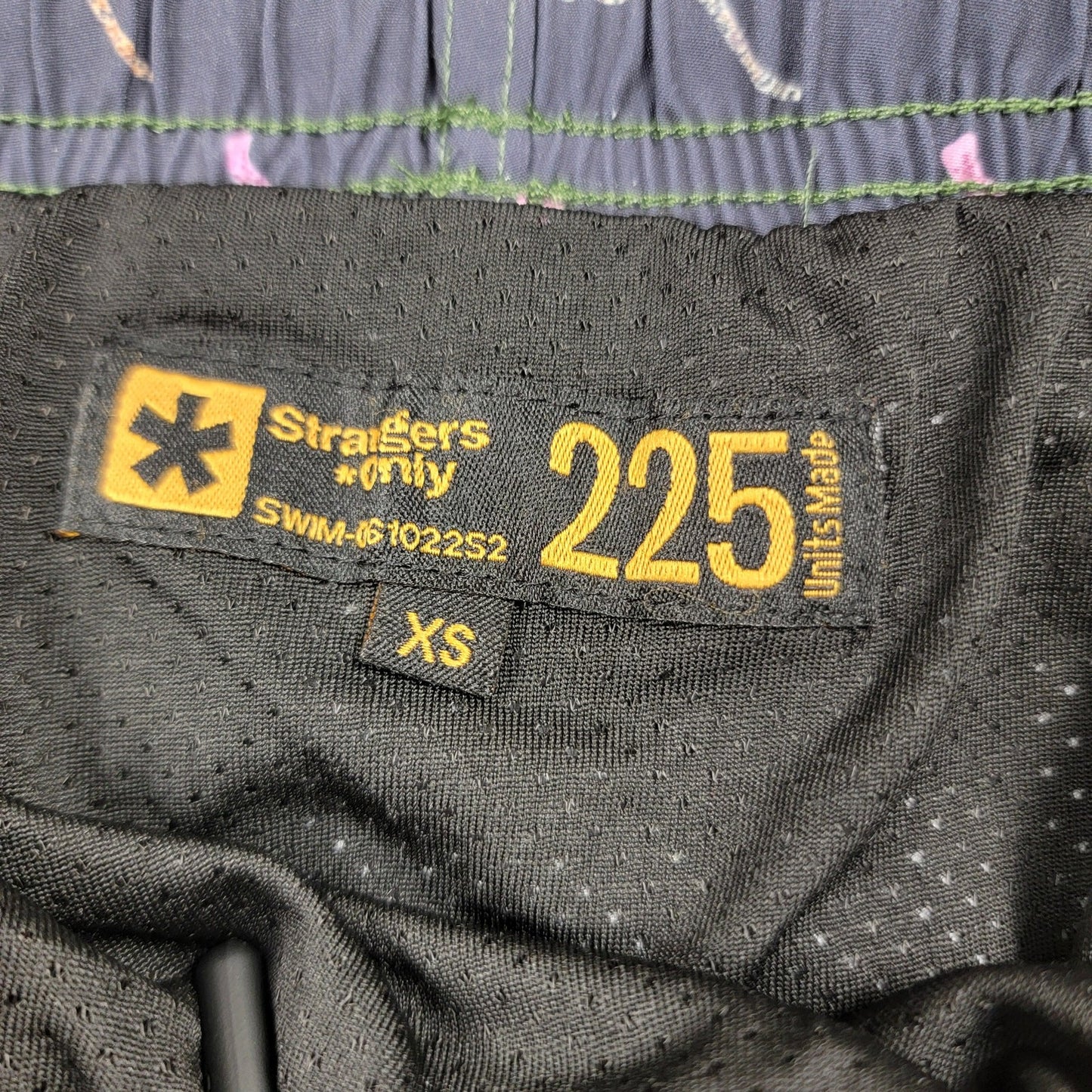 Strangers Only 225 XS Swim Trunks Shorts Multicolor Leopard Print Black NWT3