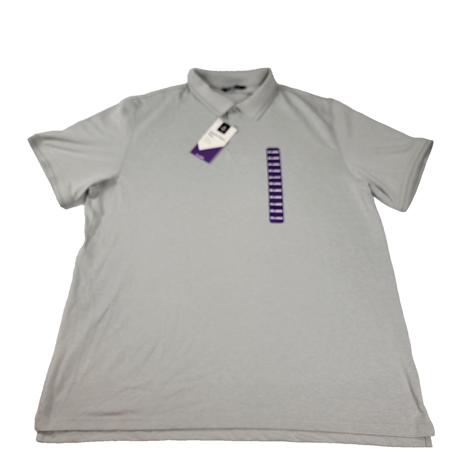 Page & Tuttle + Members Mark Polo Shirt Men 2XL Gray Micro Tech Performance 10981