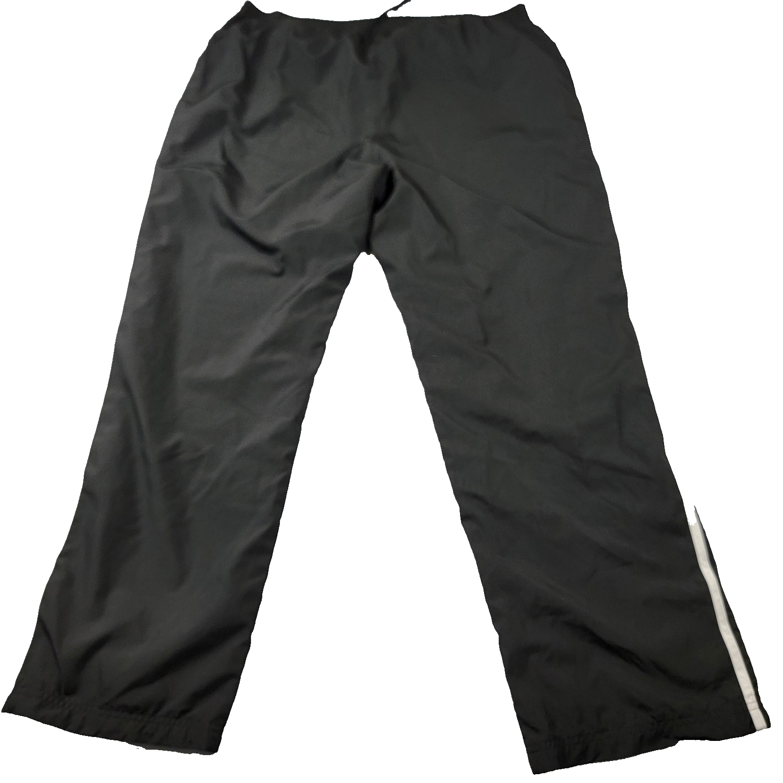 Adidas Track Pants Men 2XL Black White Mesh Lined Woven Athletic Drawstring 11751