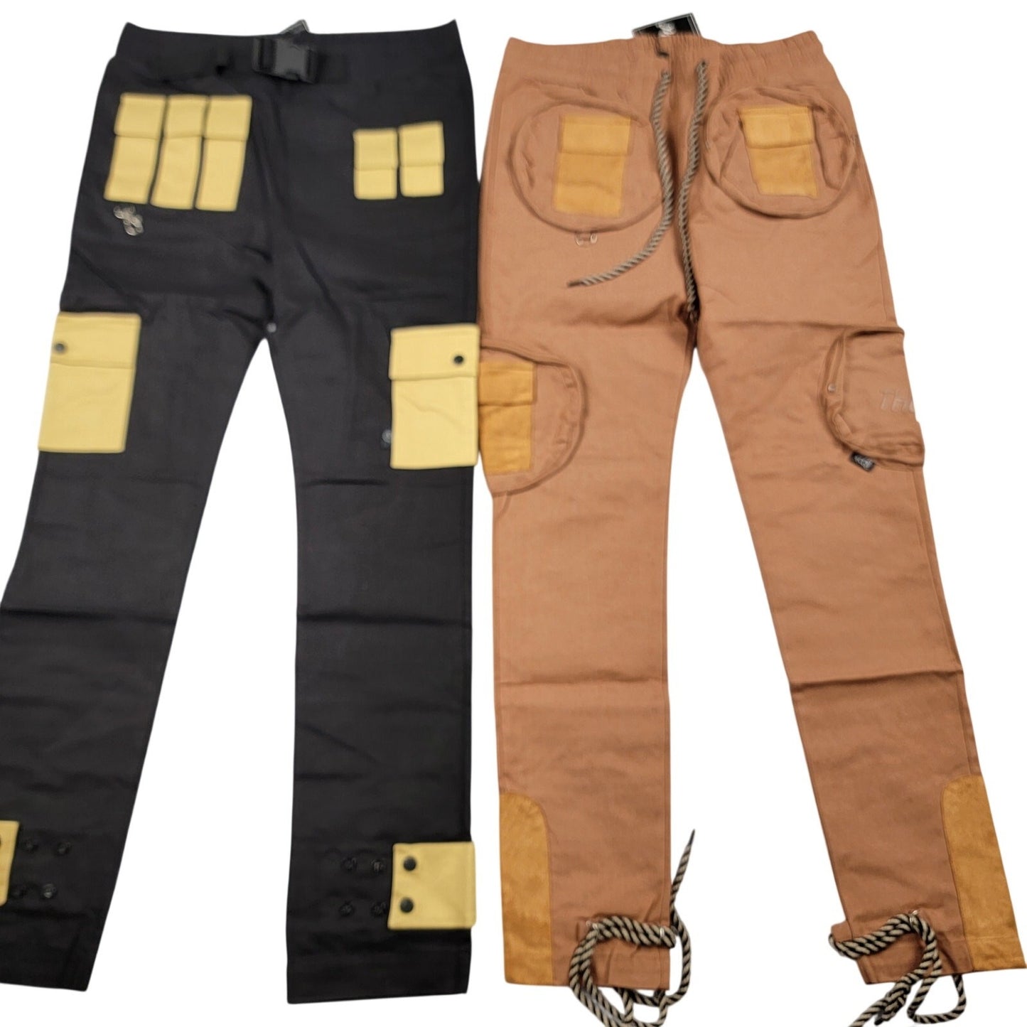 The Hideout Clothing Cargo Pants Bundle Size S Black Brown NWT Limited