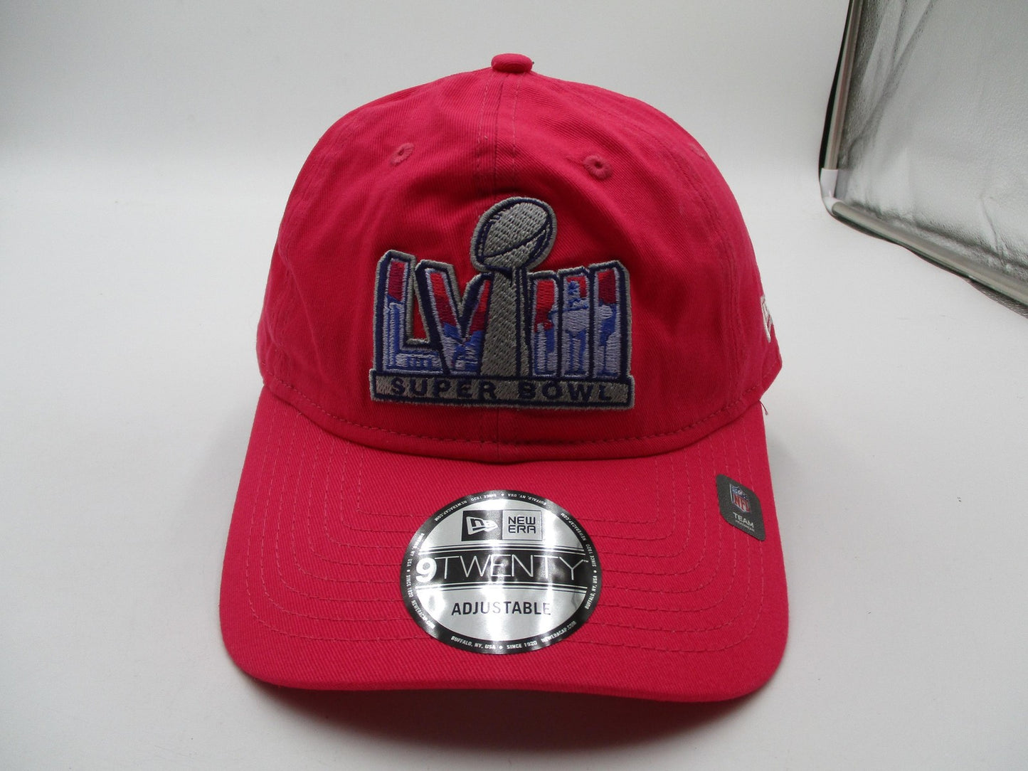 Super Bowl LVI Hat Cap Strap Back One Size Mens Pink NFL Football New Era NWT0